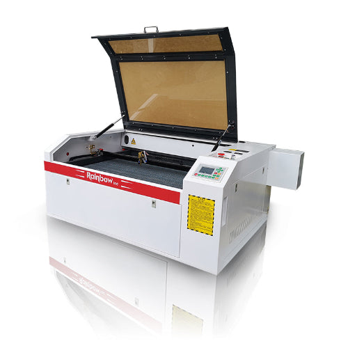 Rainbow RBL6090H Laser Engraving and Cutting Machine front left open